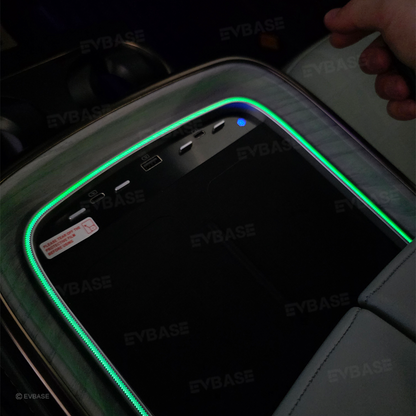 Upgraded Wireless Charger 2.0 for Rivian R1S/R1T Center Console Armrest Dual Phone Charging Pad with Ambient Lighting