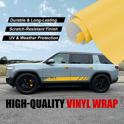 Vinyl Wrap for Rivian R1S Off-Road Style Double-Sided Vinyl Sticker Decals Graphics