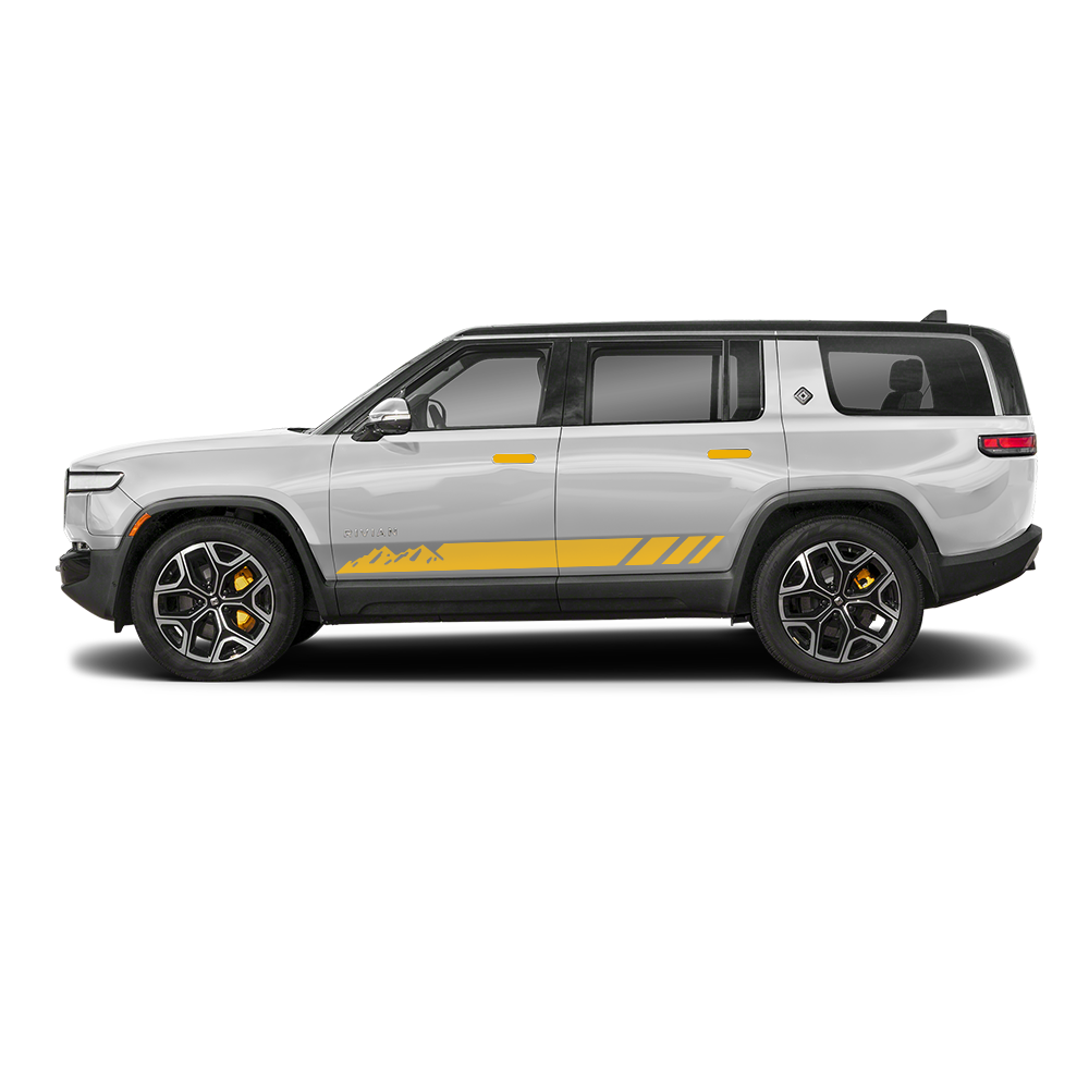 Vinyl Wrap for Rivian R1S Off-Road Style Double-Sided Vinyl Sticker Decals Graphics