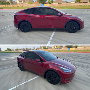 Tesla Wheel Caps Model Y Induction Wheel Covers 19 inch Matte 4PCS for Gemini Wheels 2020-2024 Year