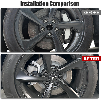 Wheel Center Cap Kit with Lug Nut Covers for Tesla Model 3/Y 18" and 19" Wheels
