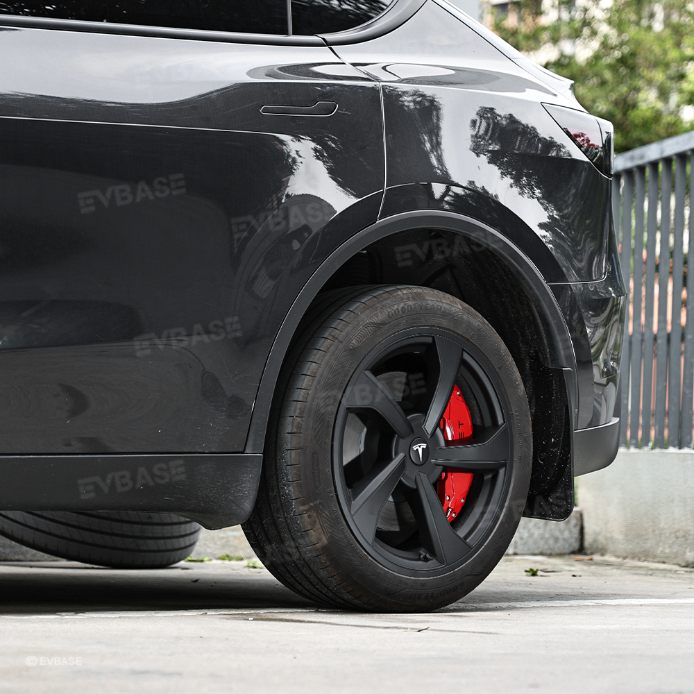 Wheel Covers for Model Y Juniper 19’’ Crossflow Wheels OEM-Style Black Wheel Caps 4PCS