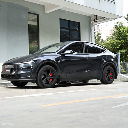 Wheel Covers for Model Y Juniper 19’’ Crossflow Wheels OEM-Style Black Wheel Caps 4PCS