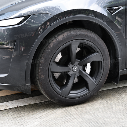 Wheel Covers for Model Y Juniper 19’’ Crossflow Wheels OEM-Style Black Wheel Caps 4PCS