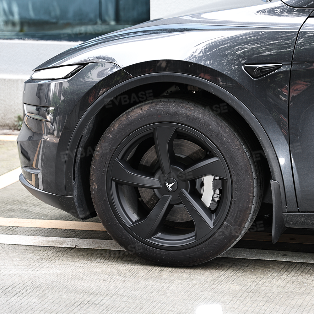 Wheel Covers for Model Y Juniper 19’’ Crossflow Wheels OEM-Style Black Wheel Caps 4PCS