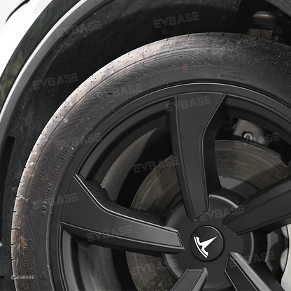 Wheel Covers for Model Y Juniper 19’’ Crossflow Wheels OEM-Style Black Wheel Caps 4PCS