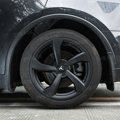 Wheel Covers for Model Y Juniper 19’’ Crossflow Wheels OEM-Style Black Wheel Caps 4PCS