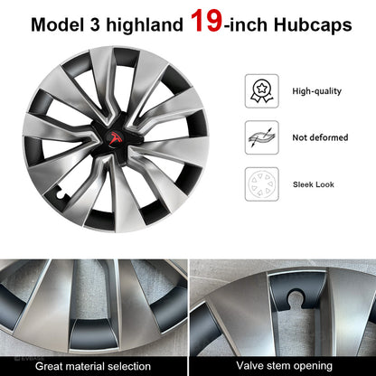 Wheel Covers for Tesla Model 3 Highland 19" Nova Wheels OEM-Style Hubcaps