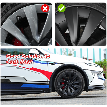 Wheel Covers for Tesla Model Y Juniper 20 Inch Helix 2.0 Wheels Matte Black Wheel Hubcaps