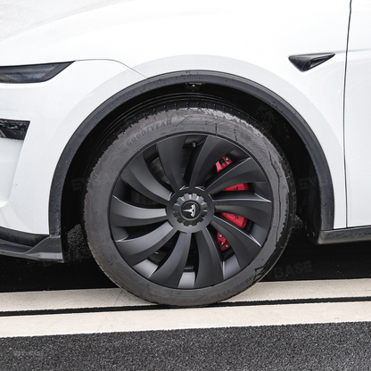 Wheel Covers for Tesla Model Y Juniper 19" Crossflow Wheels Überturbine Style Hubcaps Upgrade 2.0