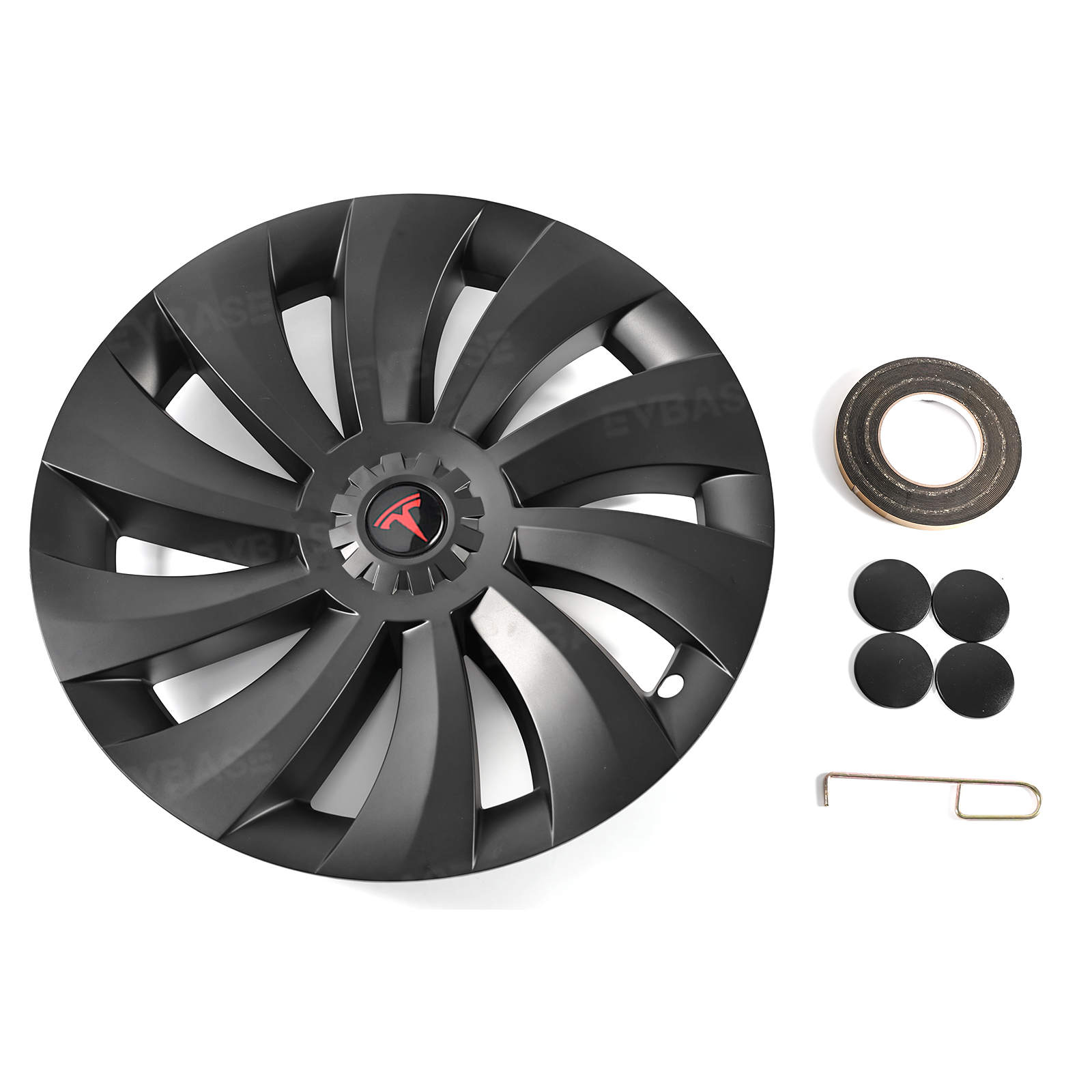 Wheel Covers for Tesla Model Y Juniper 19" Crossflow Wheels Überturbine Style Hubcaps Upgrade 2.0