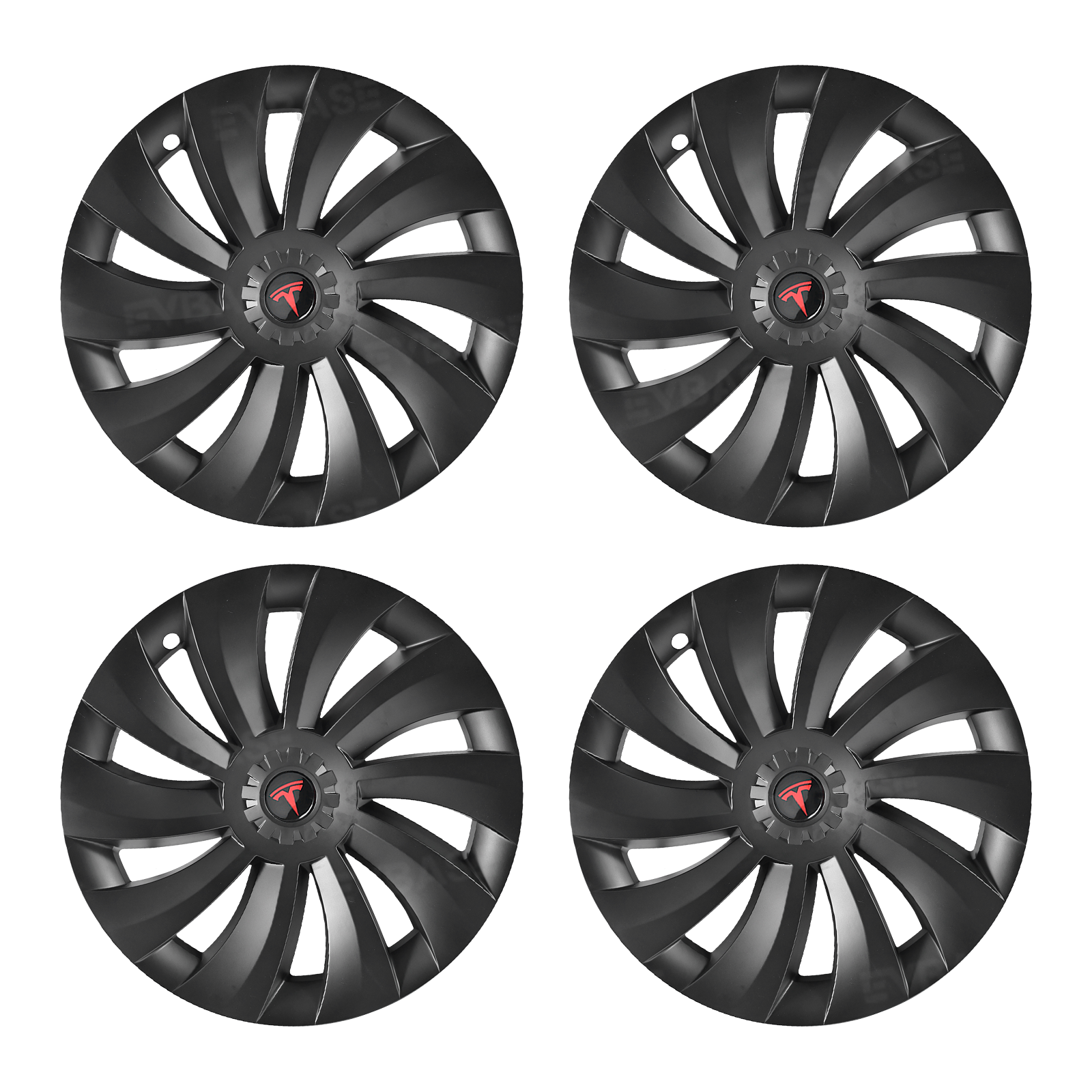 Wheel Covers for Tesla Model Y Juniper 19" Crossflow Wheels Überturbine Style Hubcaps Upgrade 2.0
