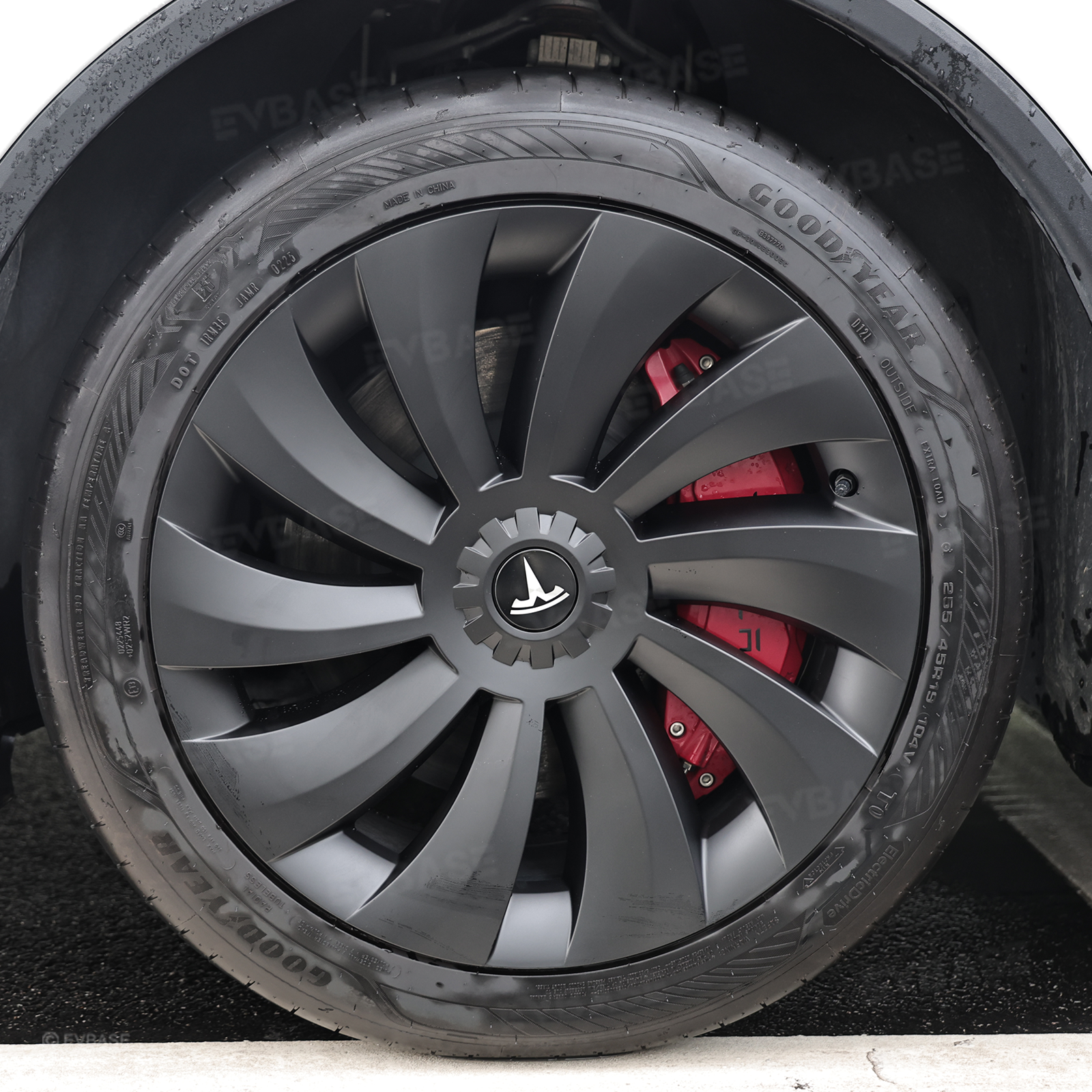 Wheel Covers for Tesla Model Y Juniper 19" Crossflow Wheels Überturbine Style Hubcaps Upgrade 2.0