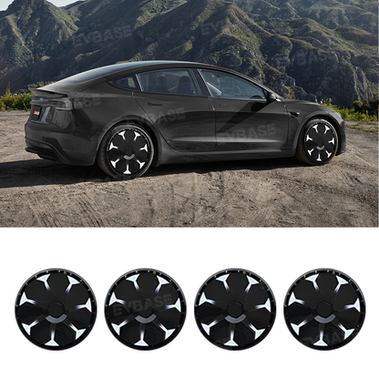 Model 3 Highland Hubcaps 18'' & 19'' Customized Graphics Full Coverage Wheel Covers 4PCS