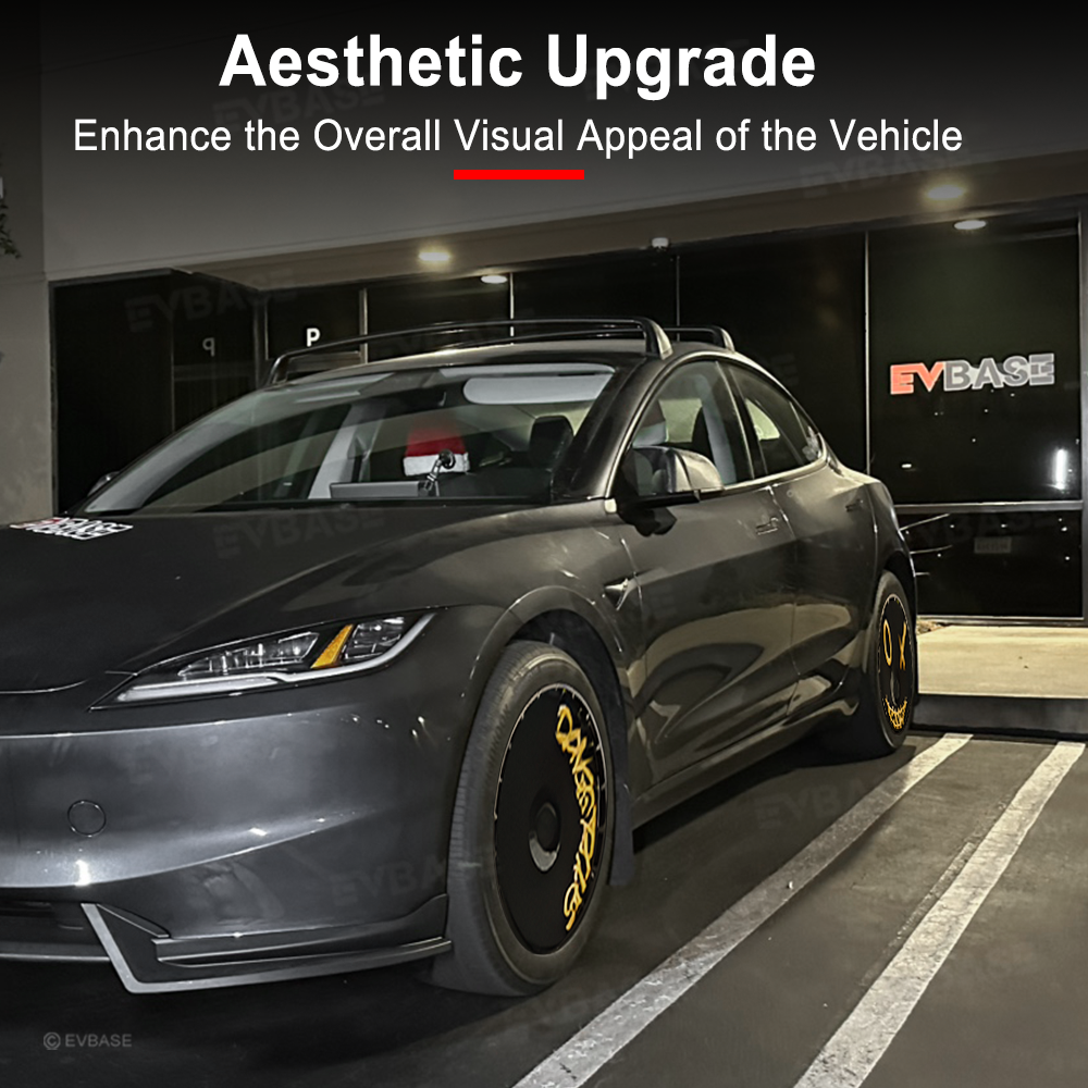 Model 3 Highland Hubcaps 18'' & 19'' Customized Graphics Full Coverage Wheel Covers 4PCS
