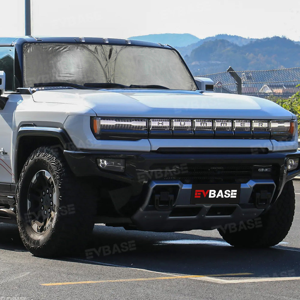 Windshield Sunshade for Hummer EV Foldable Reflective Heat Protection Front Window Sun Visor