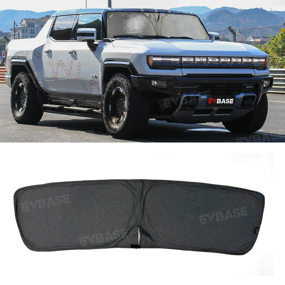 Windshield Sunshade for Hummer EV Foldable Reflective Heat Protection Front Window Sun Visor