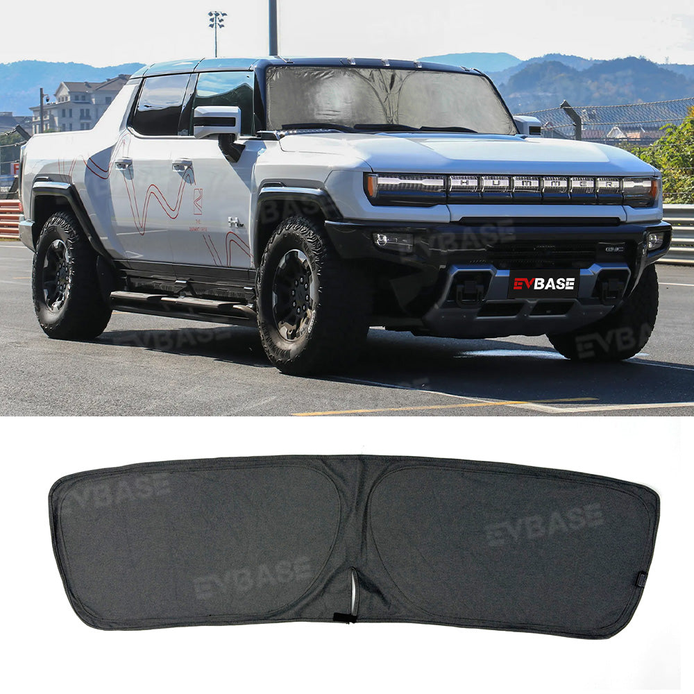 Windshield Sunshade for Hummer EV Foldable Reflective Heat Protection Front Window Sun Visor