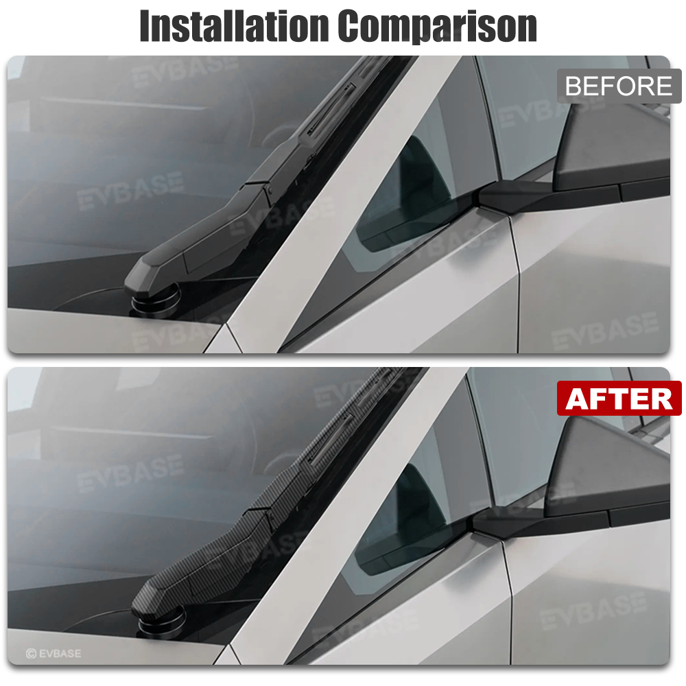 Windshield Wiper Covers ABS Wiper Blade Protection Overlay for Tesla Cybertruck