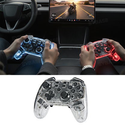 Wireless RGB Bluetooth Gaming Controller Gamepad for Tesla Model Y Juniper & 3/Y/S/X/Cybertruck