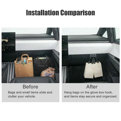 Cybertruck Hook Hanger Glove Box Organizer ABS Storage Hanger Clip