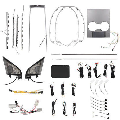 Model 3/Y Laser Engraved Streamer Ambient Lighting Upgrade Kit Laser Carving LED Light Strips with Tweete for Teslar