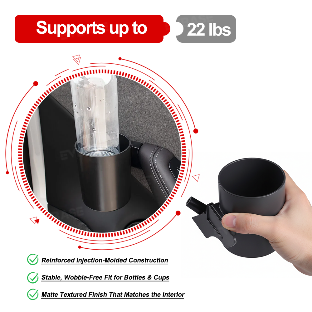 Model Y Juniper/ 3 Highland ABS Side Door Cup Holder Special Storage Drink Holder 4PCS