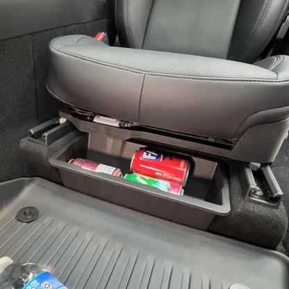 Model Y Juniper Underseat Storage Box Tesla Organizer Hidden Silicone Tray