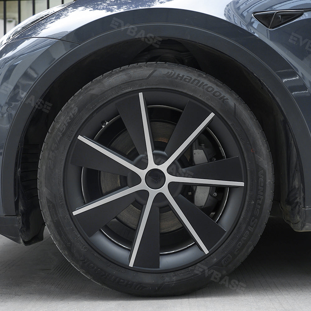 EVBASE Tesla Model Y Gemini Wheel Covers 19inch Aftermarket Wheel covers for Model Y