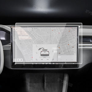 EVBASE Model X S Displayschutzfolie Displayschutzfolie aus gehärtetem Glas für Tesla Model S X 2021-2023