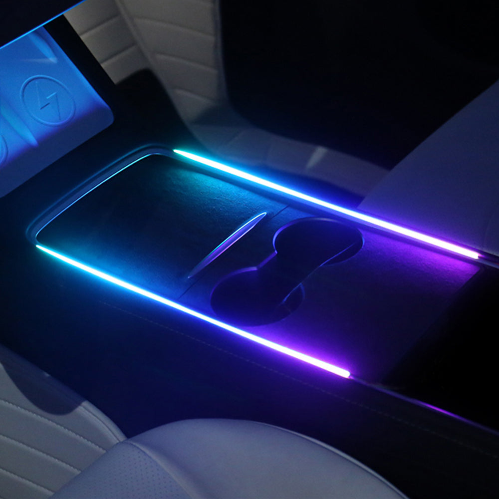 EVBASE Interior Car Neon Lights Dashboard Streamer Ambient Light For M ...