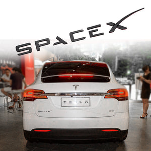 SPACEX Decals 3D Metal Tesla Emblem Sticker Tesla LOGO Cover for Model 3 Y X S Accessories