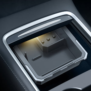 New EVBASE Tesla Model 3 Y Center Console Organizer Tray Box Tesla Interior Accessories
