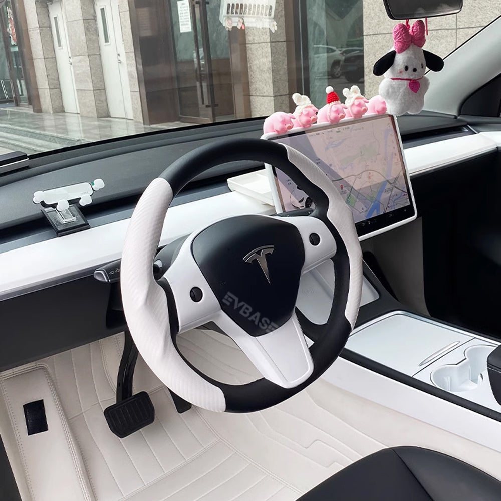 Tesla Model 3 Y Steering Wheel Middle frame Cover Steering Wheel Wrap