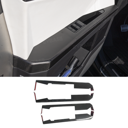 Tesla Cybertruck Door Panel Armrest Cover Real Carbon Fiber Lower Door Panel Overlays