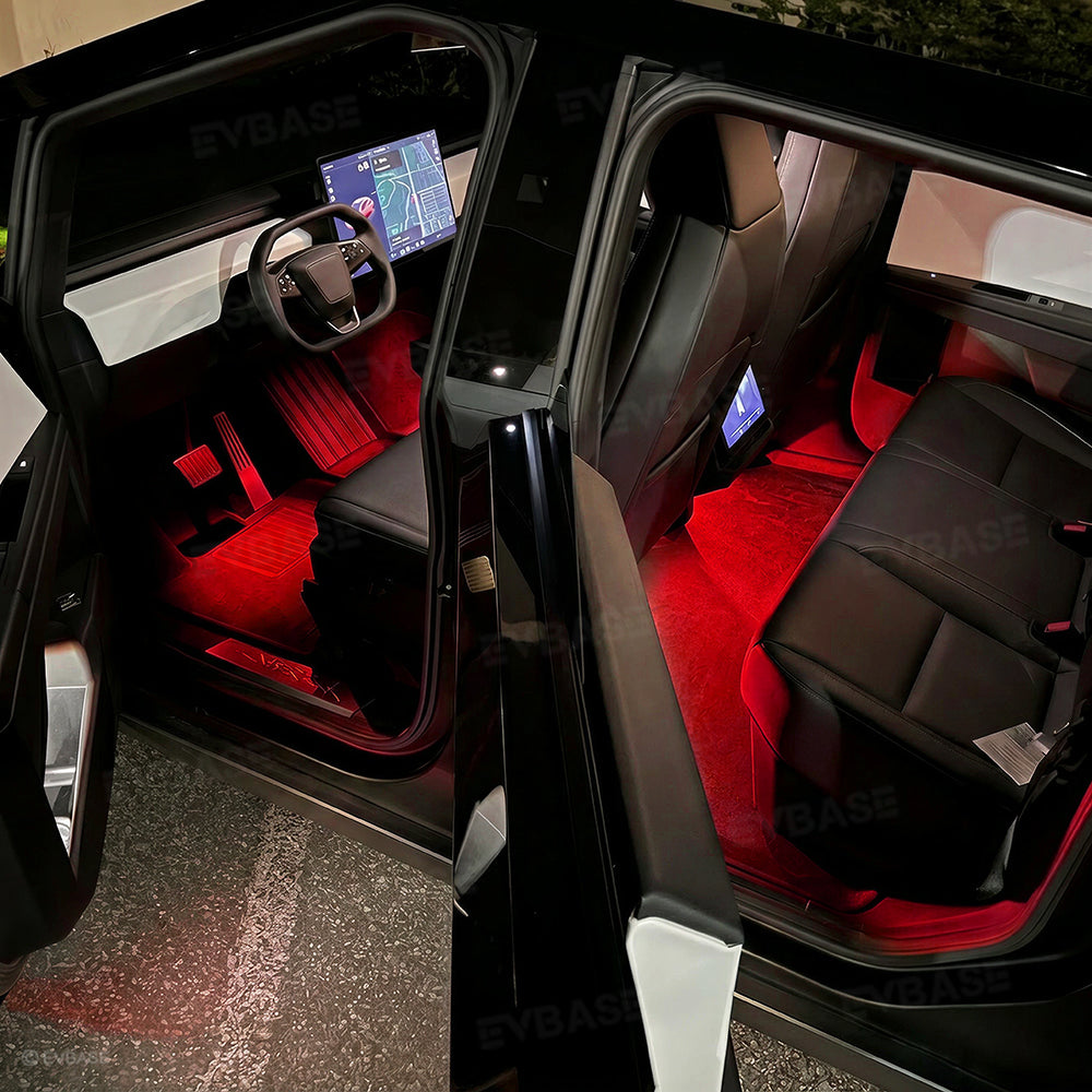Cybertruck Footwell Lights RGB Ambient Lighting LED Interior Lights wi ...