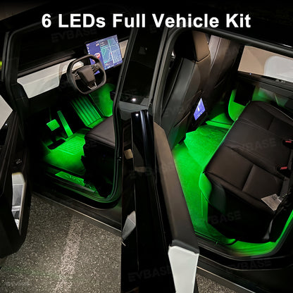 Cybertruck Footwell Lights RGB Ambient Lighting LED Interior Lights with Factory Screen Control