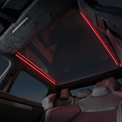 Cybertruck Sunroof Ambient Lighting RGB Interior Roof Lights with Factory Screen Control