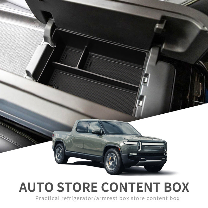 Cargo Box Rivian R1s Rivian R1T R1S Center Console Organizer Tray Armrest Storage Box Rivia ...