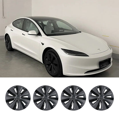 Model 3 Highland Wheel Covers 18inch Photon Wheel Caps Inspired by Model S Tempest Wheels for Tesla