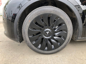 2023 款新款 Y 型超渦輪輪罩，適用於 19 英寸 Y 型雙子座輪毂啞光 4PCS