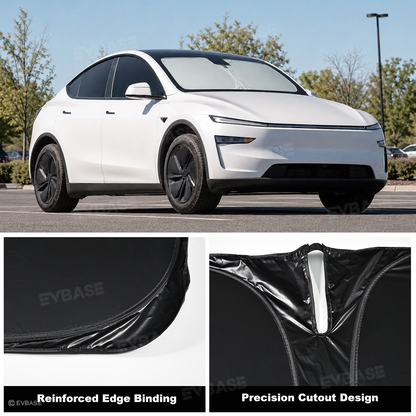 Model Y Juniper Sunshade Set Front & Rear Windshield Shade & Side Window Shades UV & Heat Protection Privacy Cover for Tesla Model Y/ YL & Model 3/3 Highland