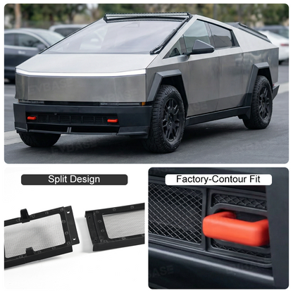 Cybertruck Grille Mesh Insert Front Lower Bumper Protective Mesh Grille Panel Covers Bug & Debris Screen Protector
