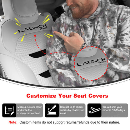 Tesla Seat Cover Model Y Juniper NAPPA Leather Full Coverage Seat Protector WIth Launch Logo