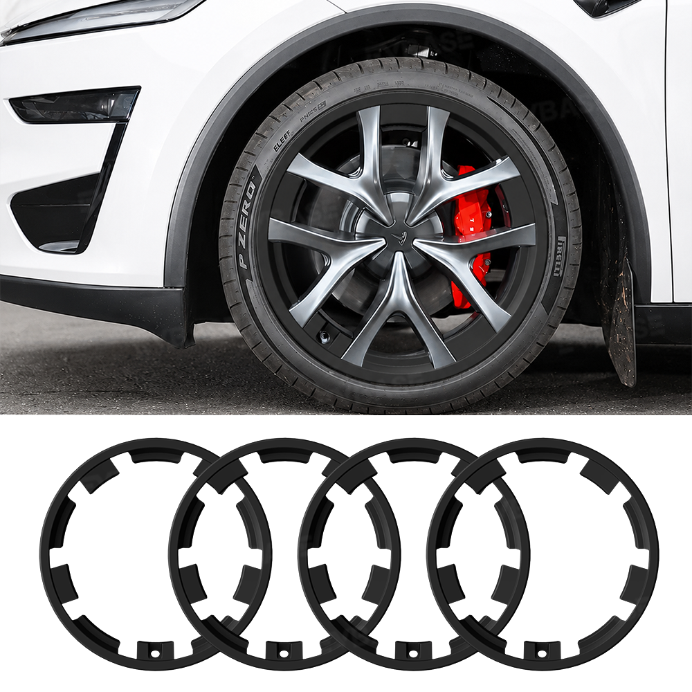 Model Y Juniper Performance Wheel Rim Protector & Wheel Center Caps Kit & Lug Nut Covers for Tesla 21" Arachnid 2.0 Wheels