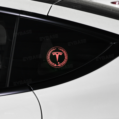 Rear Triangle Window Ambient Lighting for Tesla Rear Side Window Acrylic Interior LED Decorative Lights