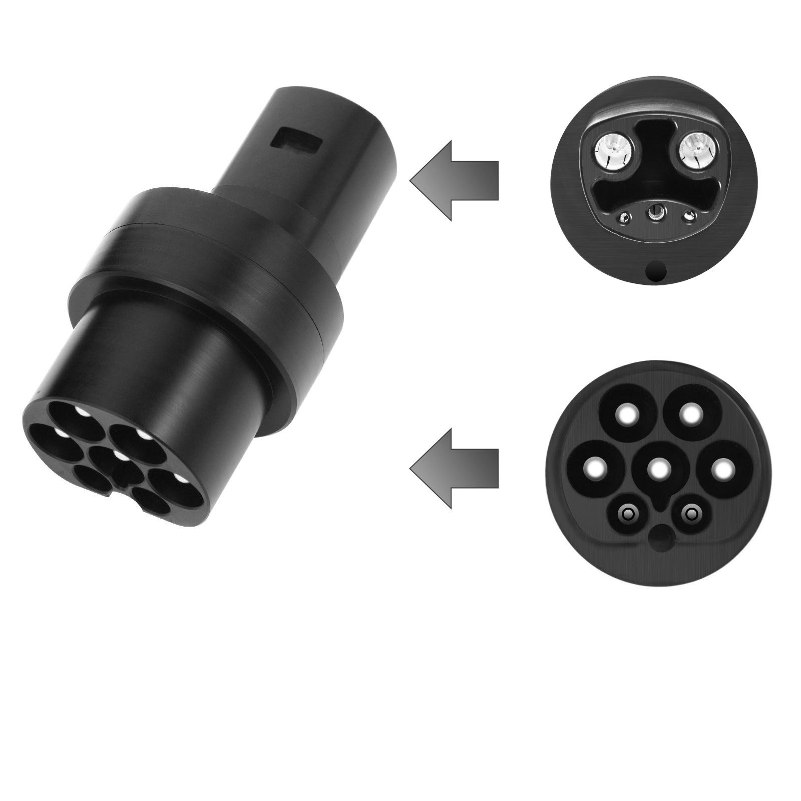 EVBASE Type2 to Tesla EV Adaptor IEC 62196 Socket EVSE Adapter Type 2 to Tesla Charging