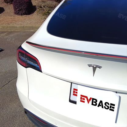 New Red Spoiler Carbon Fiber Model Y/3 Real Carbon Fiber Spoiler for Tesla