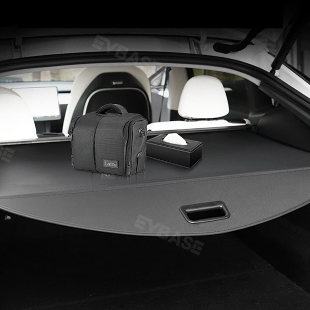 EVBASE Tesla Model Y Retractable Trunk Cargo Cover Rear Privacy Cargo Cover Shade Protector