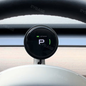 EVBASE Wireless Display HUD Magnetic for Model 3/Y/3 Highland With Rechargeable Phone Holder